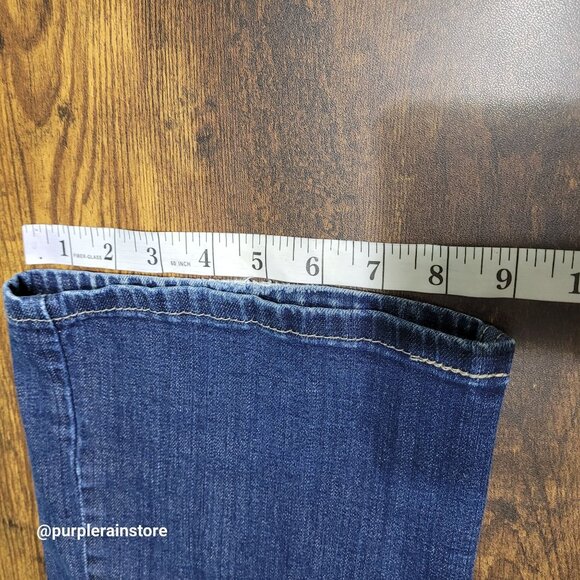 Levi's Jeans 16 Bootcut Curvy 529 Mid Rise Medium Dark Wash Western - Picture 11 of 12